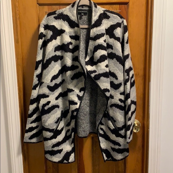 Lane Bryant -Leather trim cardigan - Picture 1 of 3